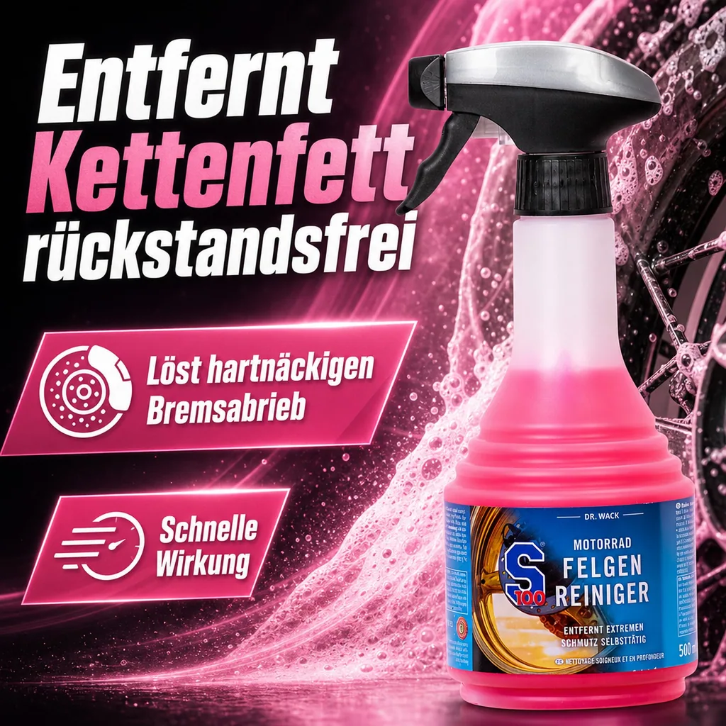 DR. WACK S100 Motorrad Felgenreiniger 500 ml