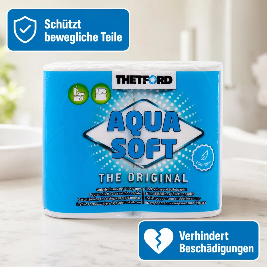 THETFORD Aqua Soft Toilettenpapier 1 Packung = 4 Rollen