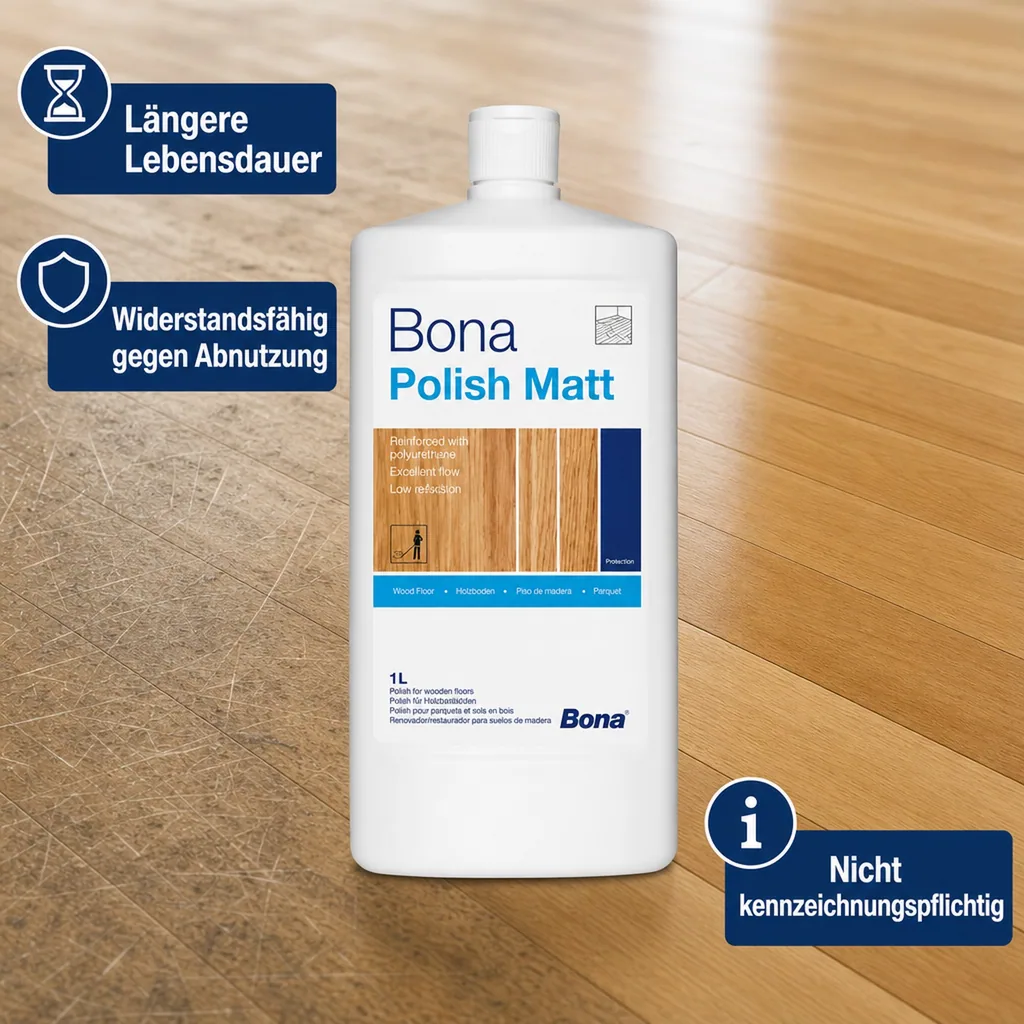BONA Parkett Polish in verschiedenen Ausführungen