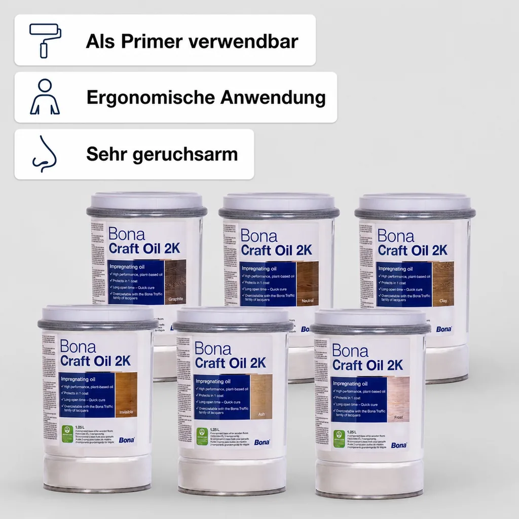 BONA Craft Oil 2K in verschiedenen Ausführungen