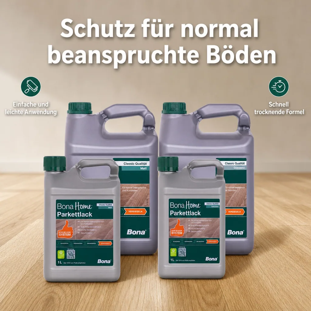 BONA Home Parkettlack Classic verschiedenen größengebinden
