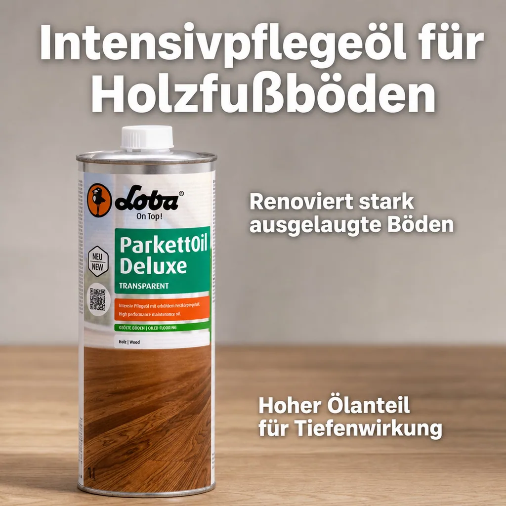 LOBA ParkettOil Deluxe 1 Liter Intensivpflegeöl transparent