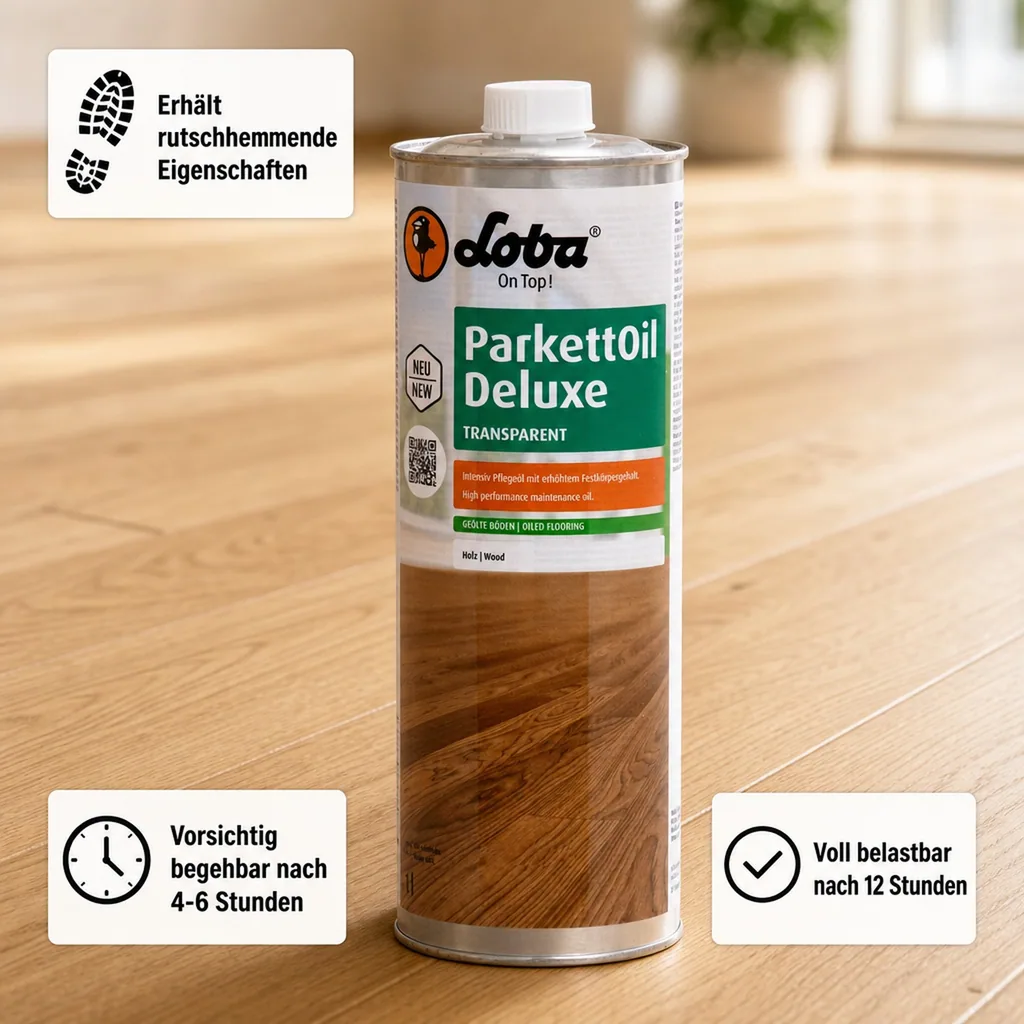 LOBA ParkettOil Deluxe 1 Liter Intensivpflegeöl transparent