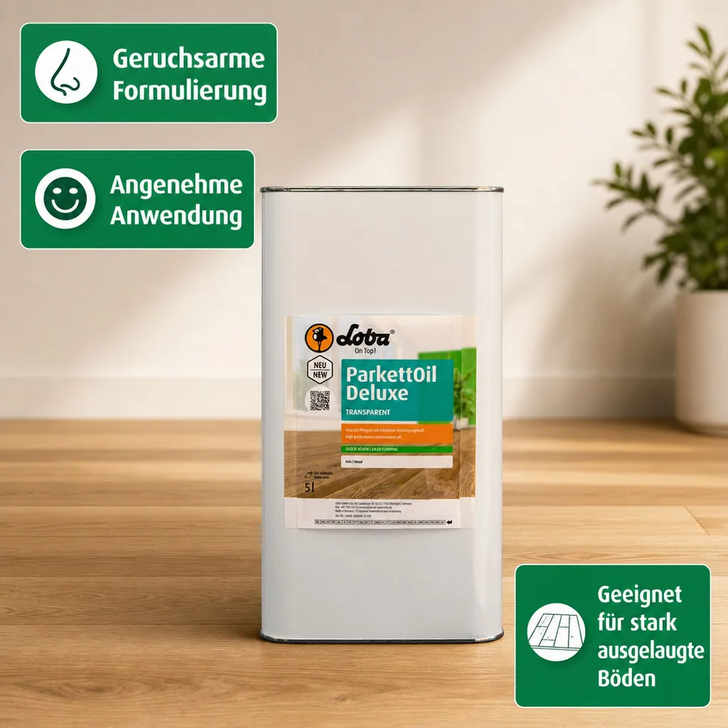 LOBA ParkettOil Deluxe 5 Liter Intensivpflegeöl transparent