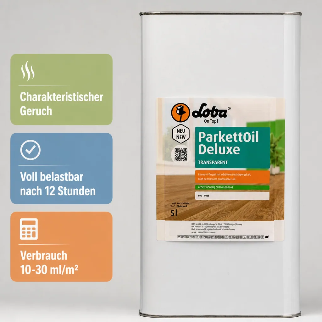 LOBA ParkettOil Deluxe 5 Liter Intensivpflegeöl transparent