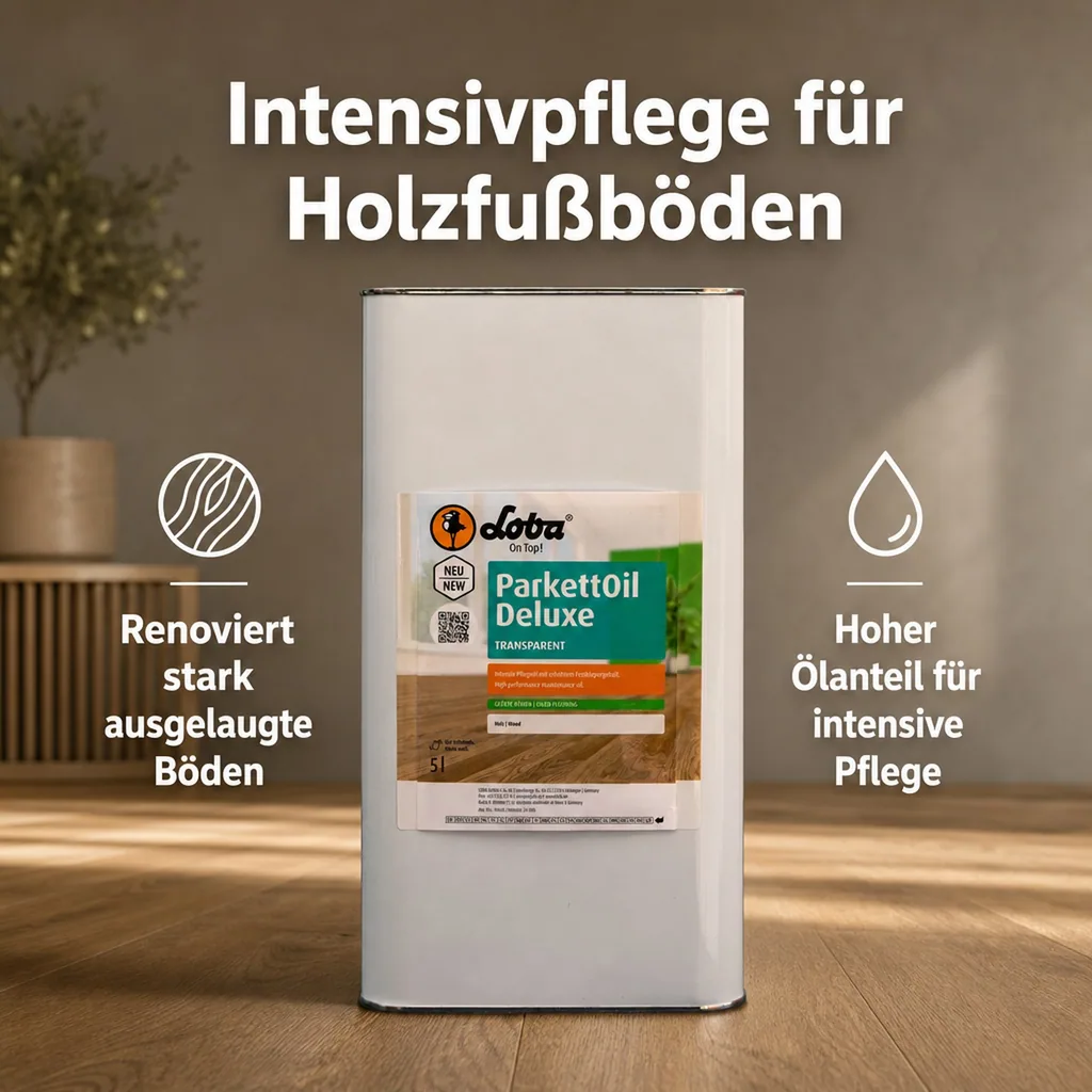 LOBA ParkettOil Deluxe 5 Liter Intensivpflegeöl transparent