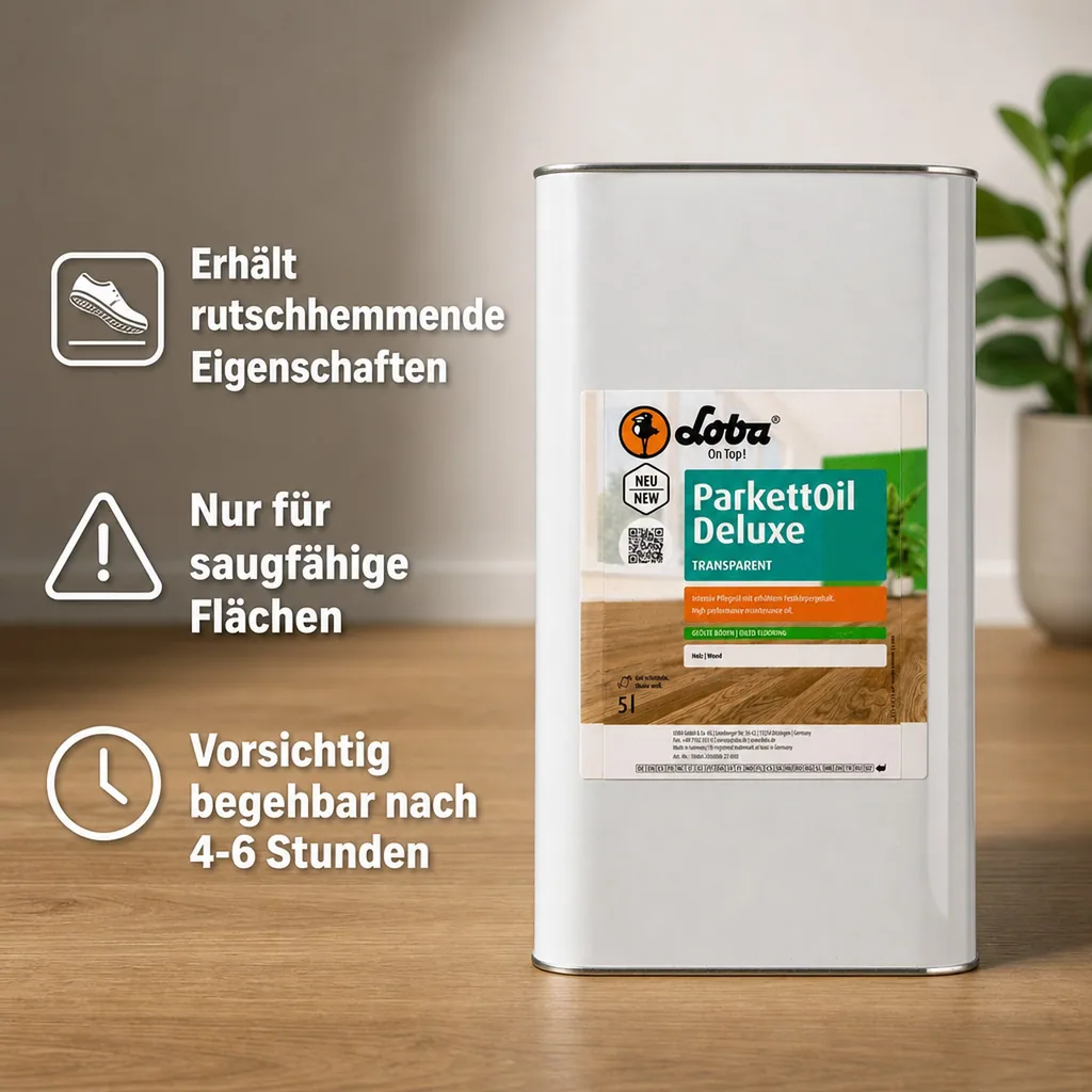 LOBA ParkettOil Deluxe 5 Liter Intensivpflegeöl transparent