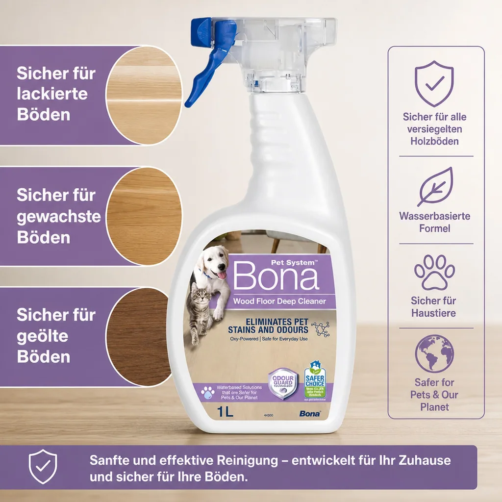 Bona Pet System Sprühreiniger für Holzböden