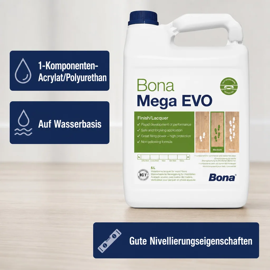 BONA MEGA EVO Halbmatt 5 Liter