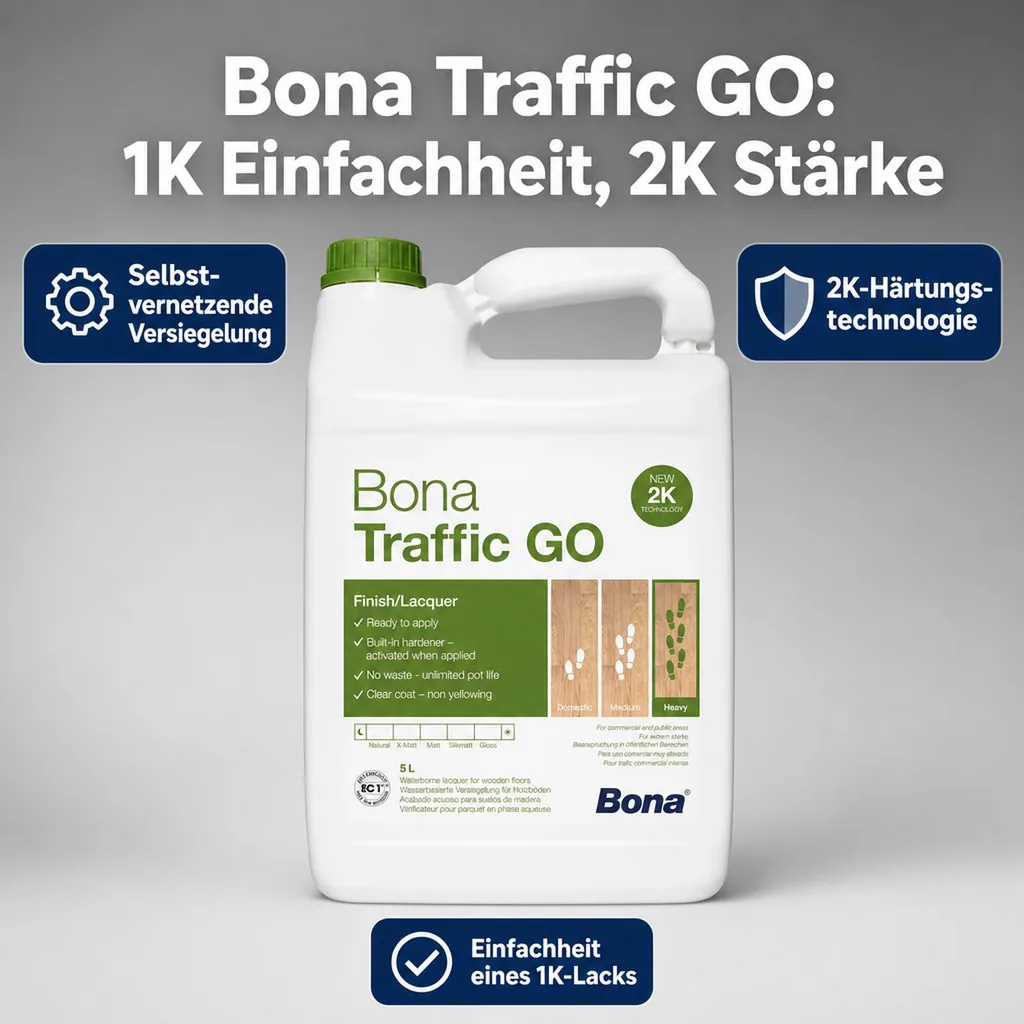 BONA TRAFFIC GO 2K-Parkettlack 5 Liter Matt