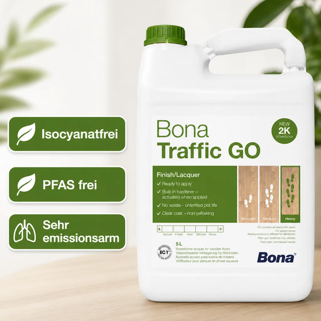 BONA TRAFFIC GO 2K-Parkettlack 5 Liter Extramatt