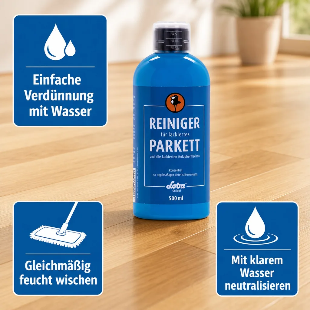 Loba Home Reiniger für lackiertes Parkett 500 ml