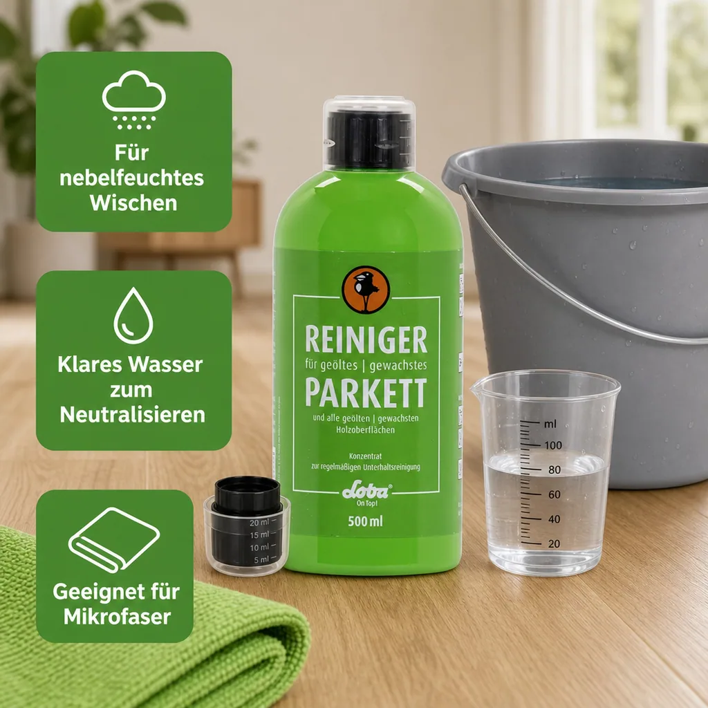 Loba Home Reiniger für geöltes u. gewachstes Parkett 500 ml