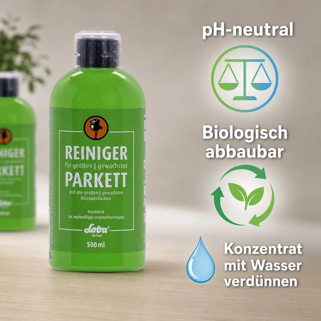 Loba Home Reiniger für geöltes u. gewachstes Parkett 500 ml
