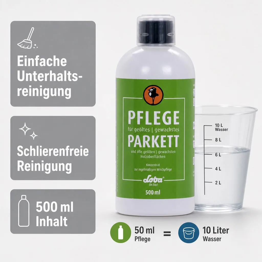 Loba Home Pflege für geöltes u. gewachstes Parkett 500 ml