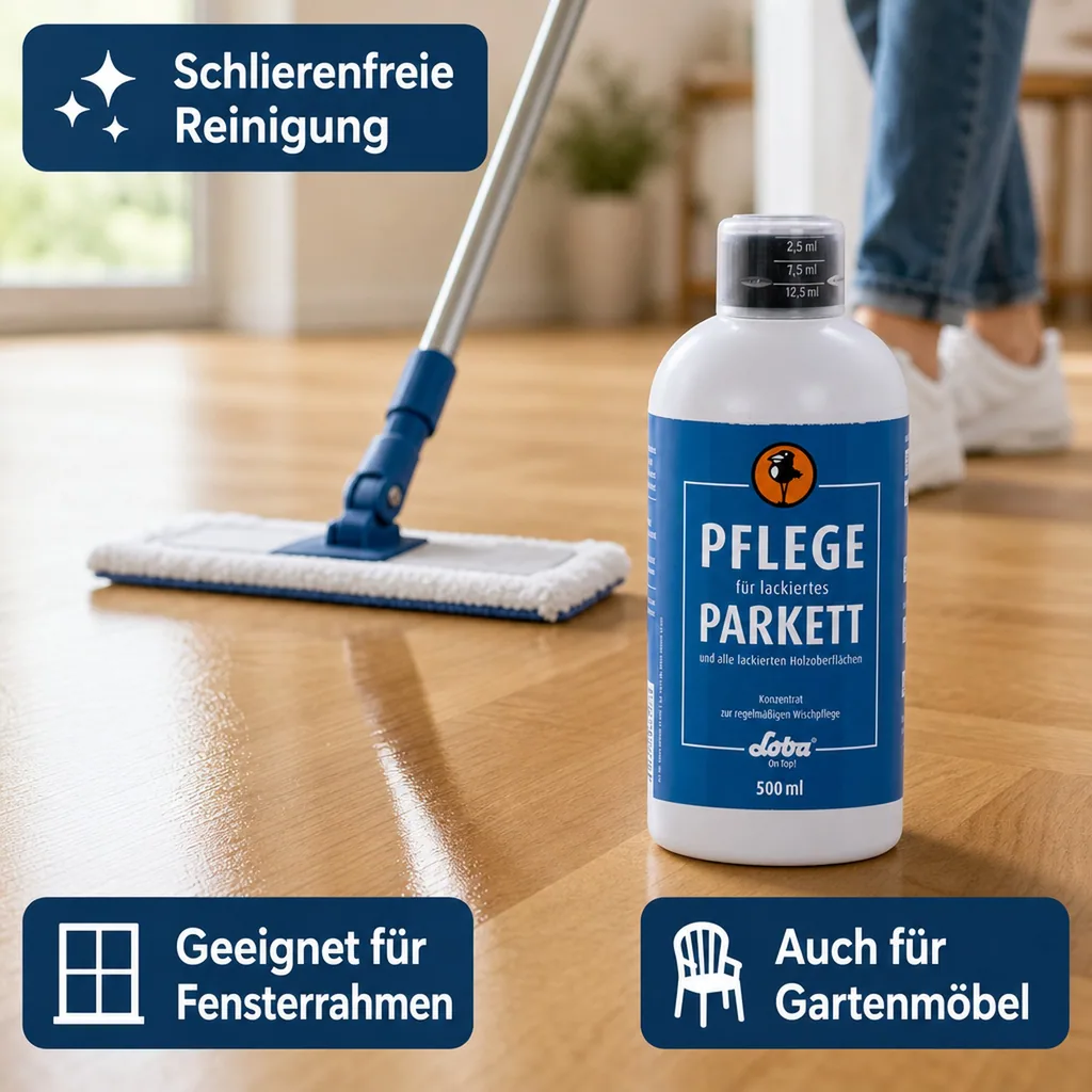 Loba Home Pflege für lackiertes Parkett 500 ml