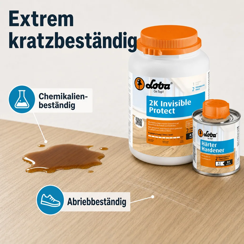 LOBA 2K InvisibleProtect A.T. Parkettlack 1 kg