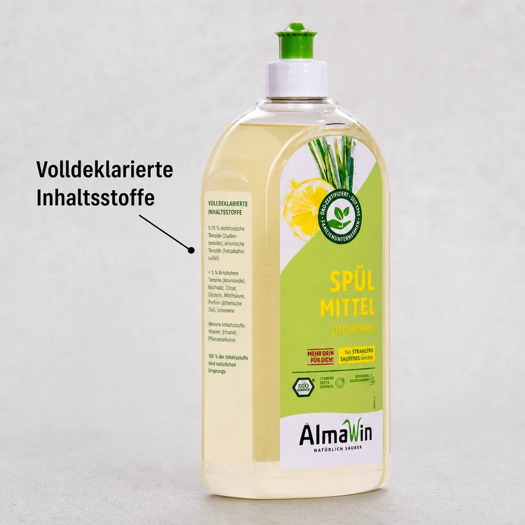 ALMAWIN Spülmittel Zitronengras 1 Liter