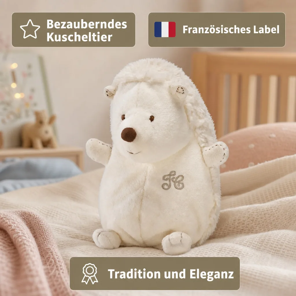 Tartine et Chocolat Igel Leon cremé, Größe: 25 cm