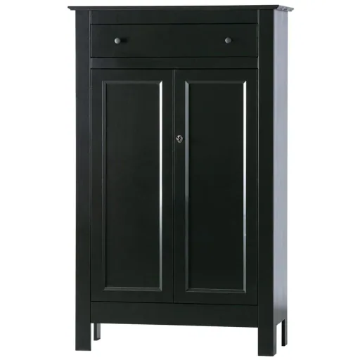Woood Kleiderschrank Eva schwarz