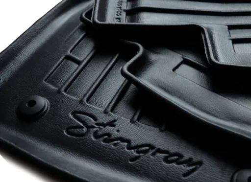 Gummifußmatten Auto 3D für JEEP Patriot (2007-2016), passgenaue Autofußmatten, mit 1 Clip