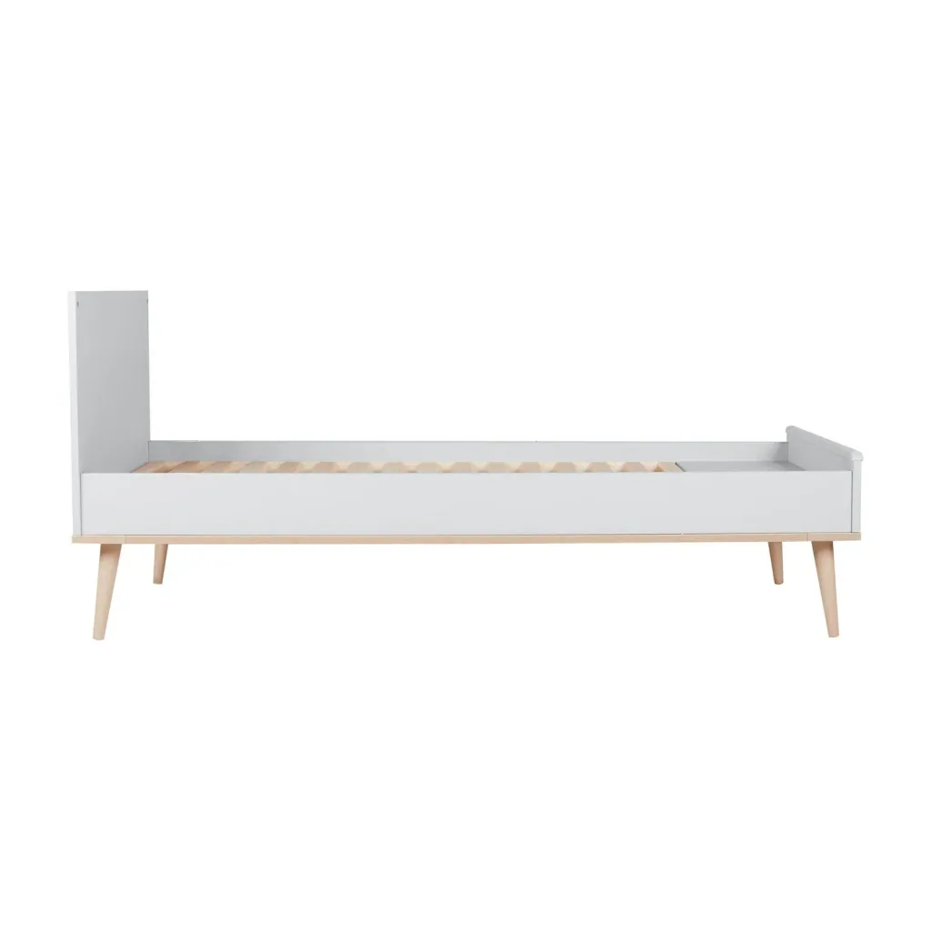Quax Flow Junior Kit 170x70 cm | Umbauset für Flow Babybett zum Juniorbett | Mit Nachttisch & Bettgitter-Option, Farbe: weiss