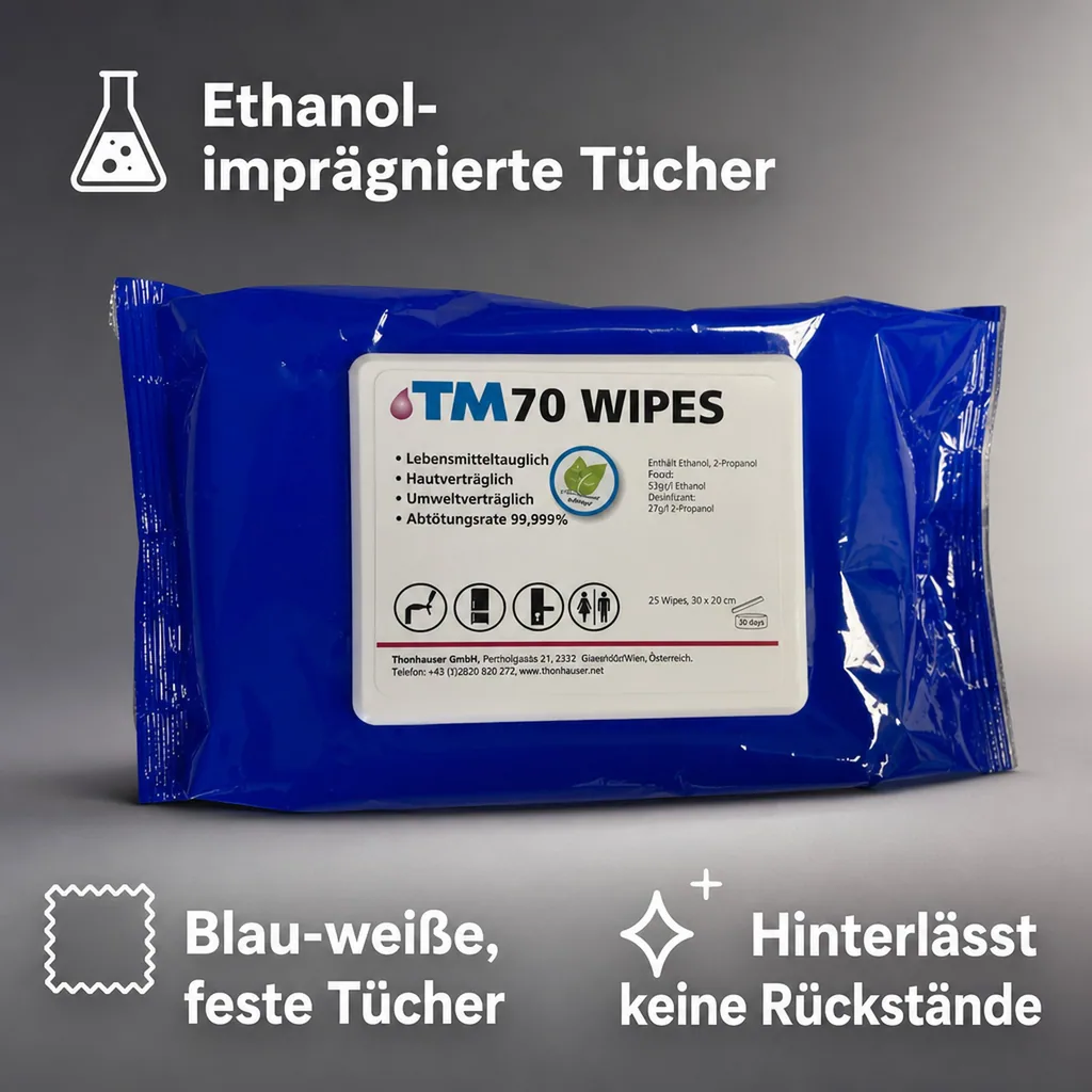 Desinfektionstücher TM 70 Wipes Maxi (je 40 Tücher)