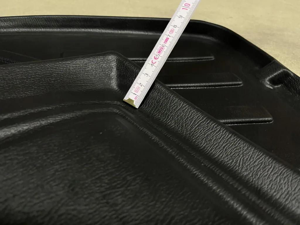 Gummifußmatten Auto für Renault Scenic III (2009-2016), 3D, passgenau, mit hohem Rand, Polyurethan
