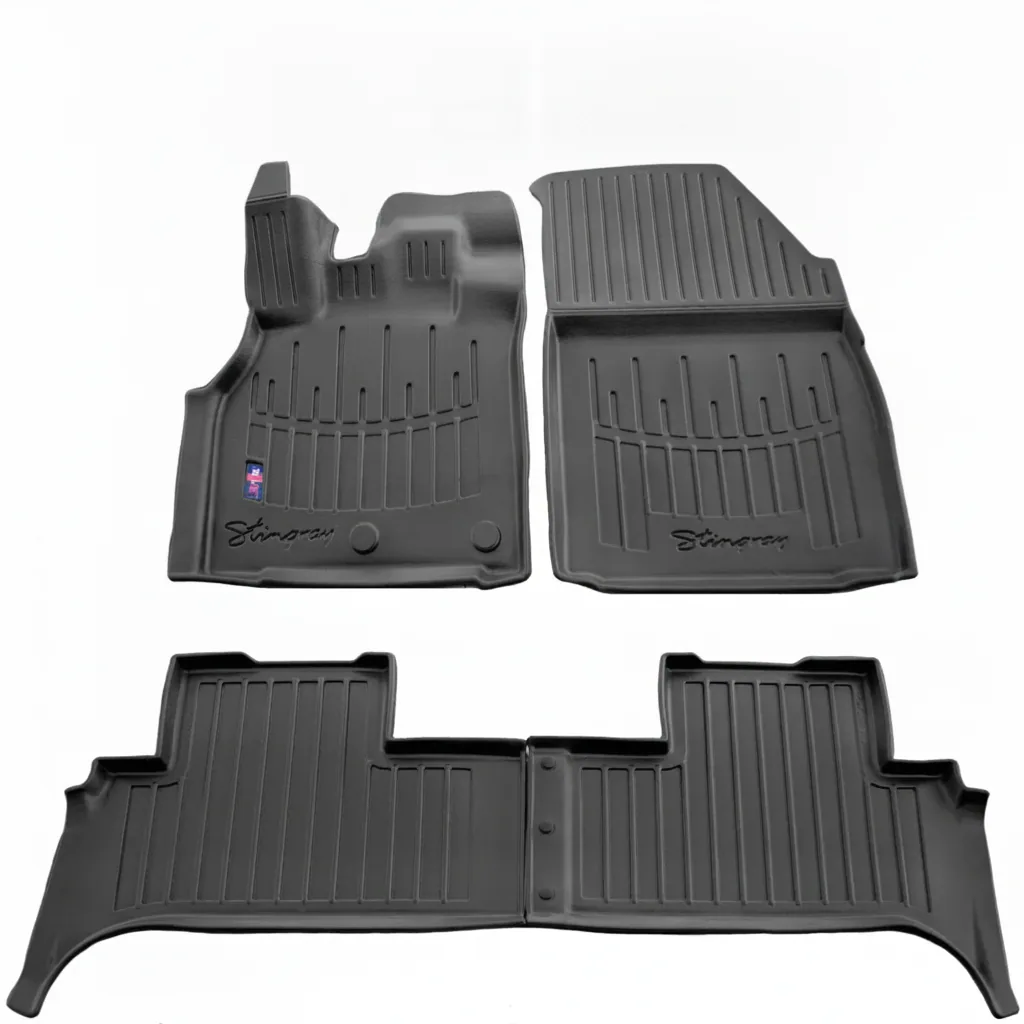 Gummifußmatten Auto für Renault Scenic III (2009-2016), 3D, passgenau, mit hohem Rand, Polyurethan