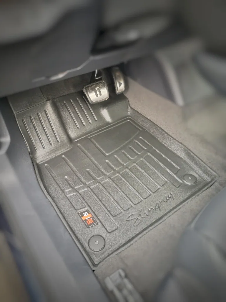 Fußmatten Auto, Gummimatten Auto 3D für SKODA ENYAQ iV (2021-...), passgenaue Autofußmatten