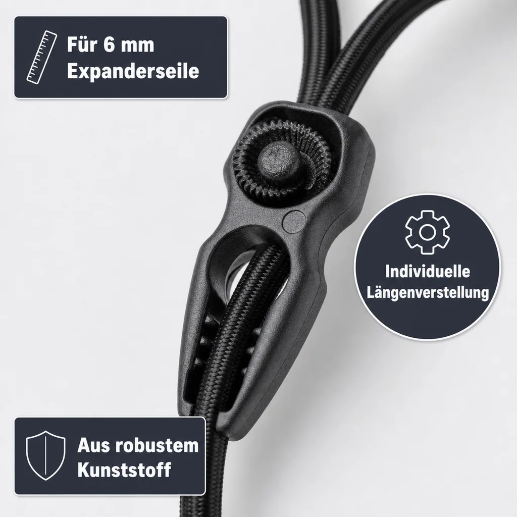 6 mm Krokodil Haken für Expanderseil