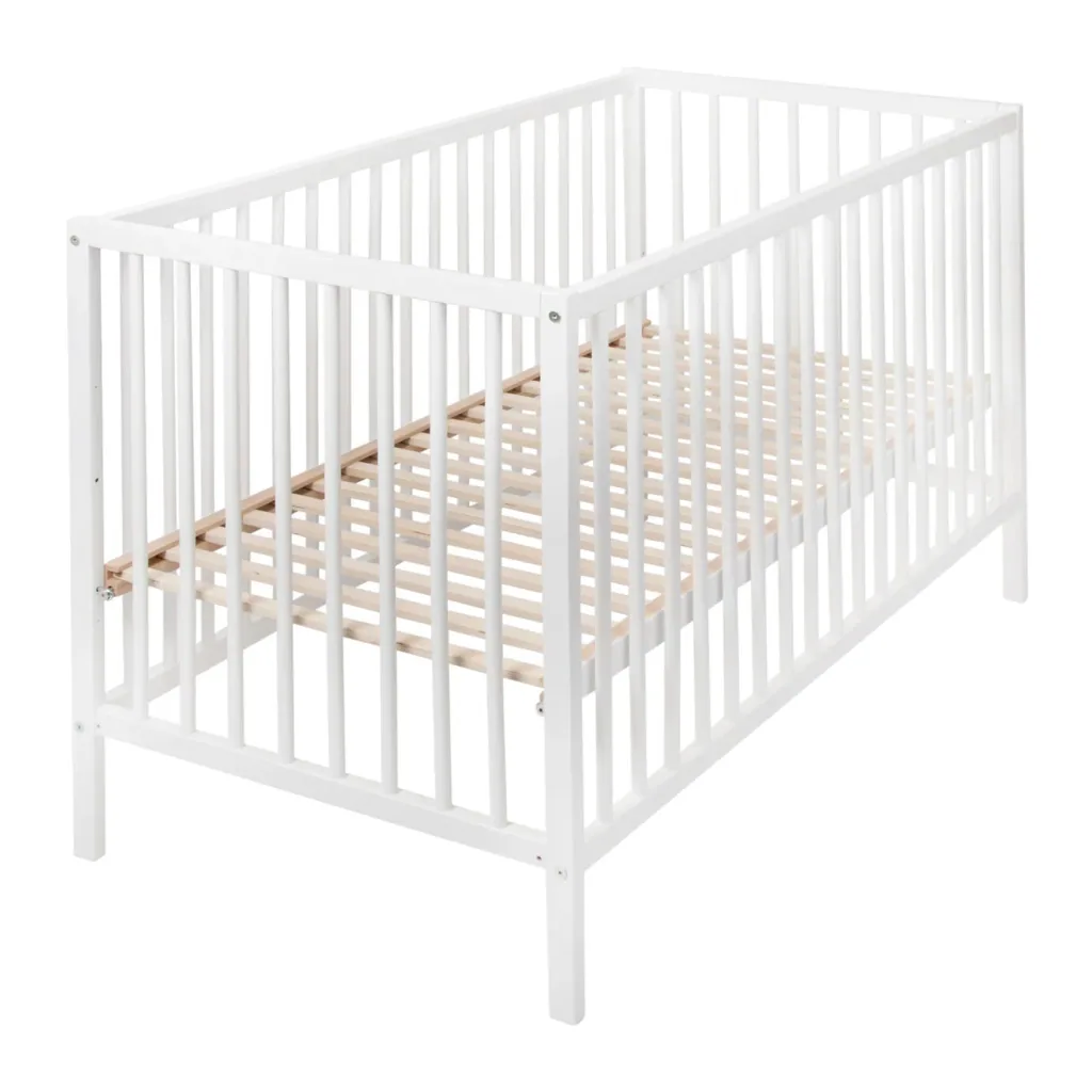 Quax Babybett - Lina 120 x 60 cm, Farbe: Weiß Buche