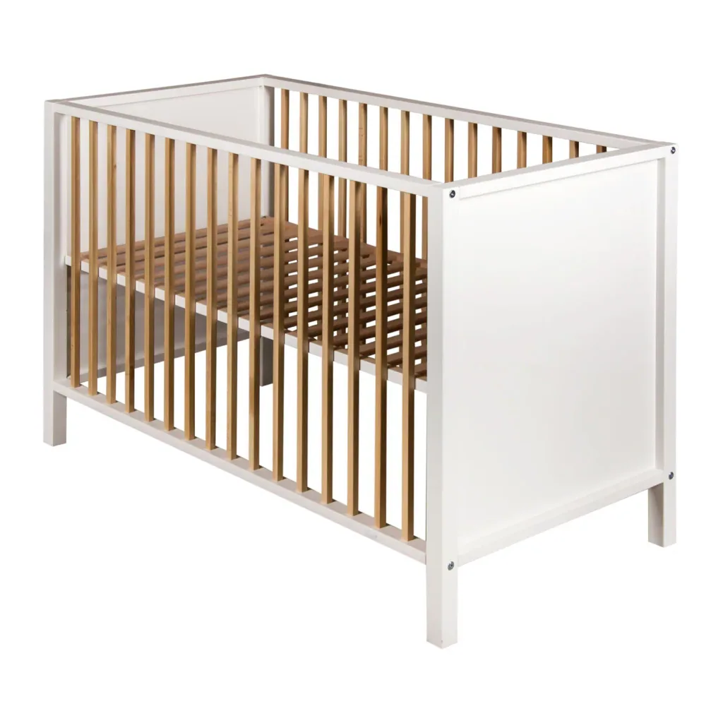 Quax Babybett - Nordic 120 x 60 cm, Farbe: Stone Weiß Naturel