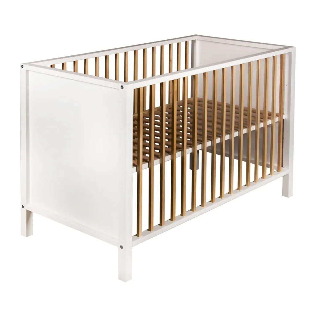 Quax Babybett - Nordic 120 x 60 cm, Farbe: Stone Weiß Naturel