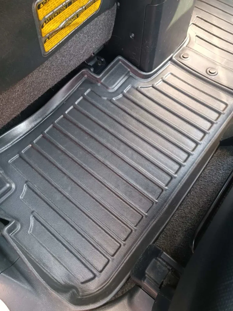 Gummifußmatten Auto für TOYOTA Highlander (XU40) (2008-2013), 3D, passgenau, hoher Rand, Polyurethan