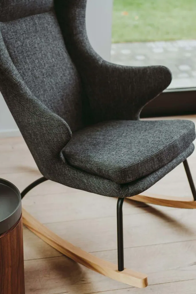 Quax Schaukelstuhl /Stillstuhl De Luxe schwarz