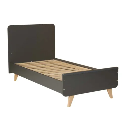 Quax Loft Babybett umbaubar anthrazit 70 x 140
