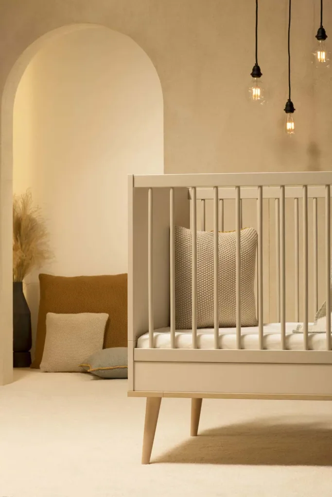 Quax Flow Babybett umbaubar clay 70 x 140