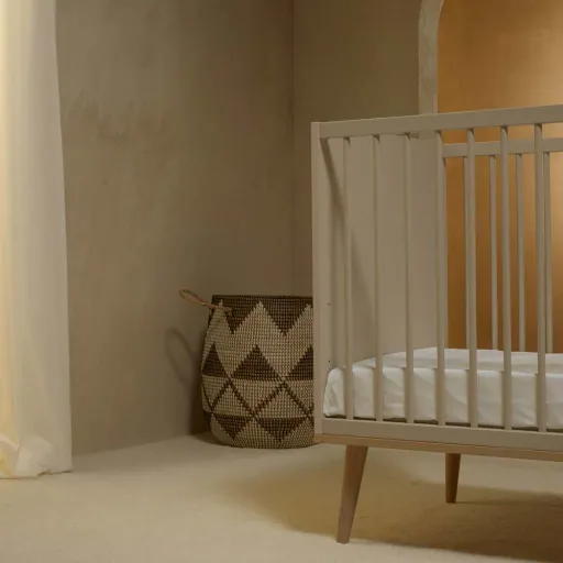 Quax Flow Babybett umbaubar clay 70 x 140