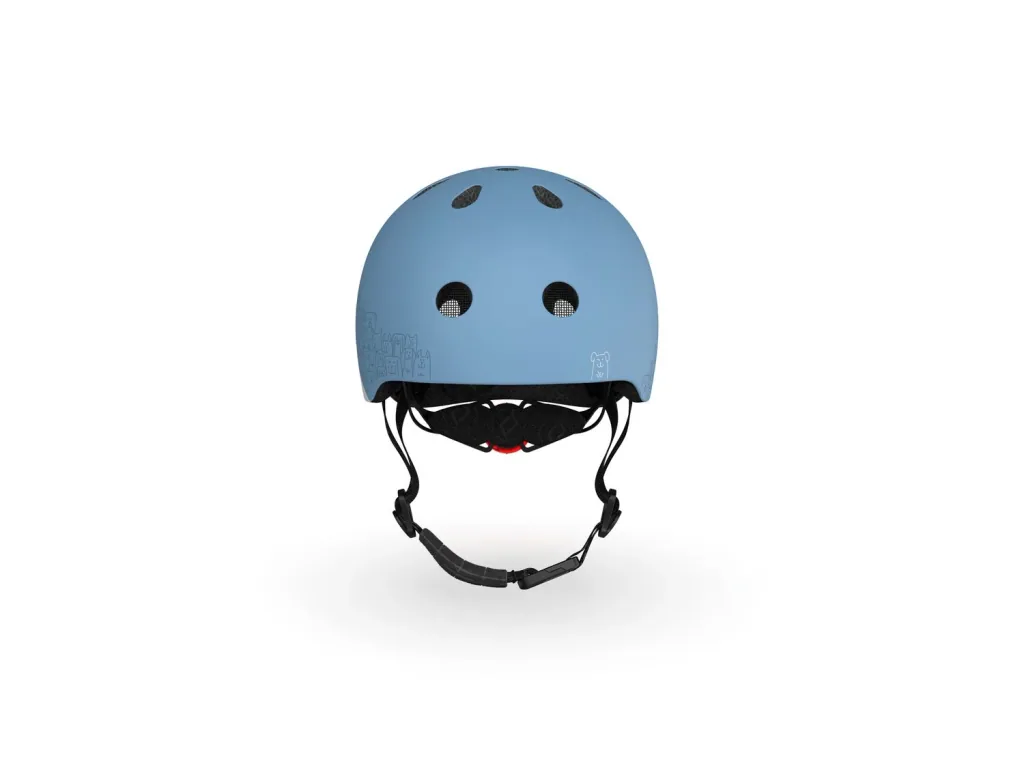 Scoot & Ride Reflective Helm, Roller Helm XXS-S, Farbe: Steel