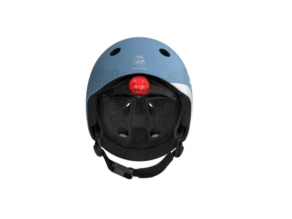 Scoot & Ride Reflective Helm, Roller Helm XXS-S, Farbe: Steel