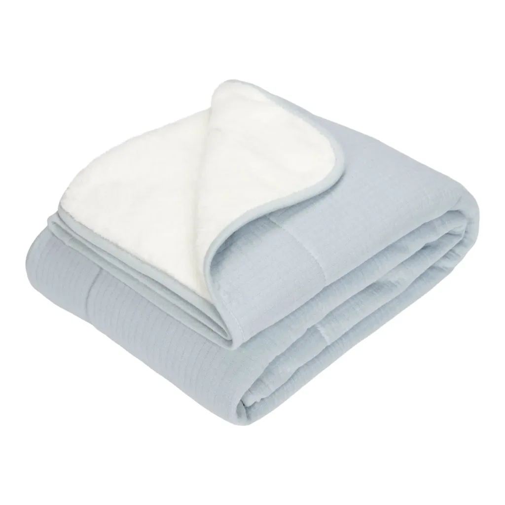 Little Dutch Kinderbettdecke - Pure, Farbe: Soft Blue