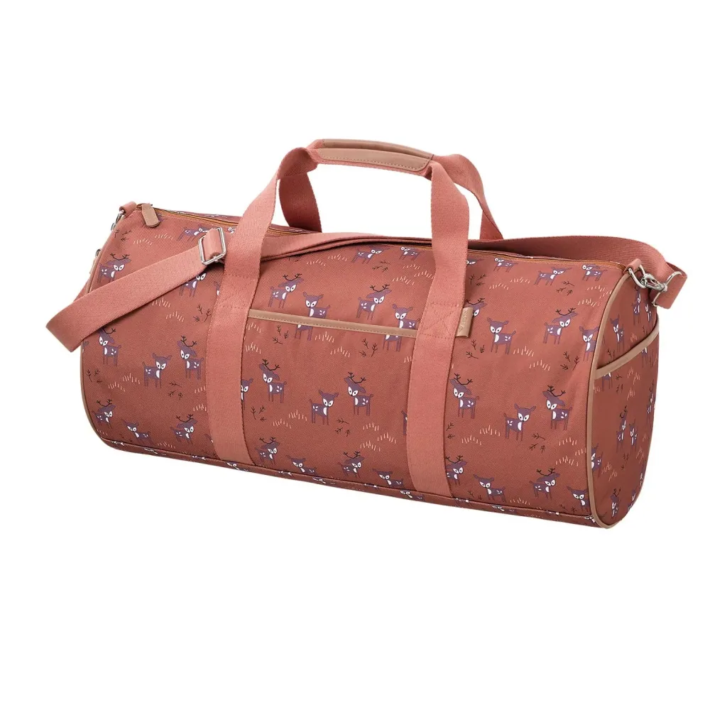 Fresk Reisetasche, Weekender Tasche, 53 cm Ø 25 cm, Farbe: Hirsch bernsteinbraun
