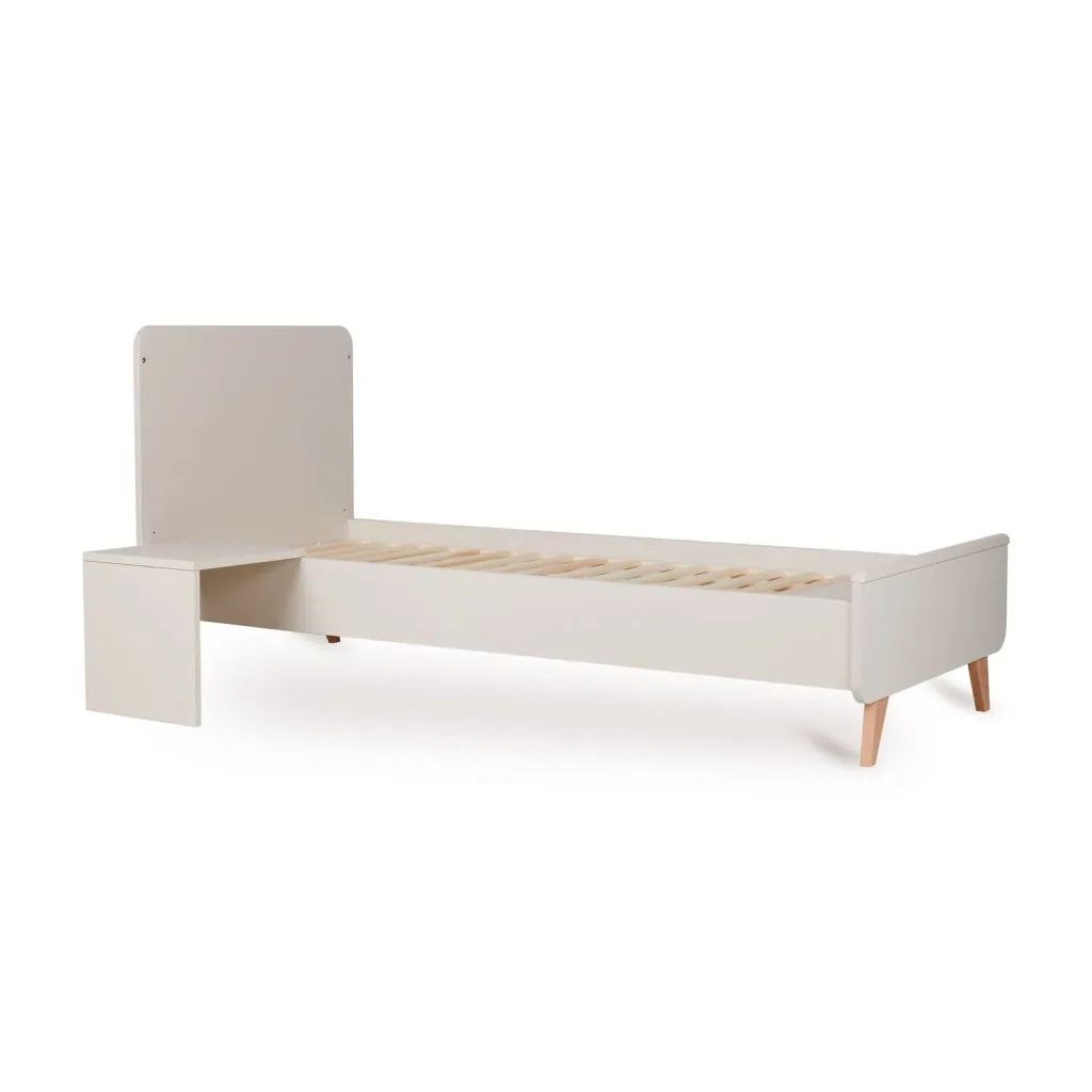 Quax Loft Junior Kit 170x70 cm | Umbauset für Loft Babybett zum Juniorbett | Mit Nachttisch & Bettgitter-Option, Farbe: Ton
