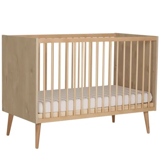 Quax Cocoon Babybett Eiche natur Nachbildung 60 x 120