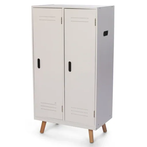 by Astrup Puppenkleiderschrank Holz weiss