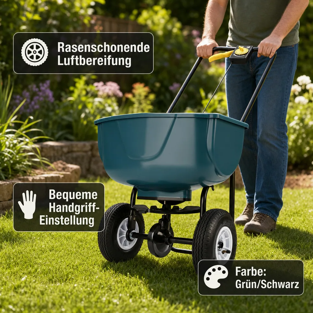 Streuwagen mit Mengen-Dosier-Regler, 27 l