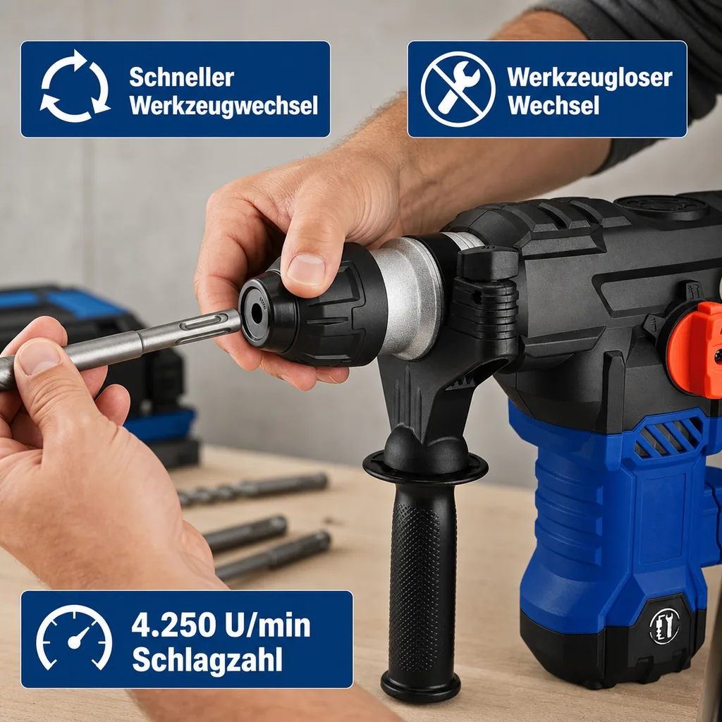 Bohr- und Meißelhammer 1500W