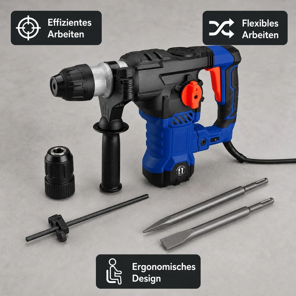 Bohr- und Meißelhammer 1500W