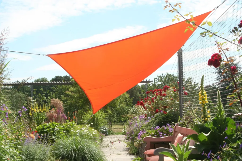 Viereck-Sonnensegel wasserabweisend terracotta 250 x 300cm